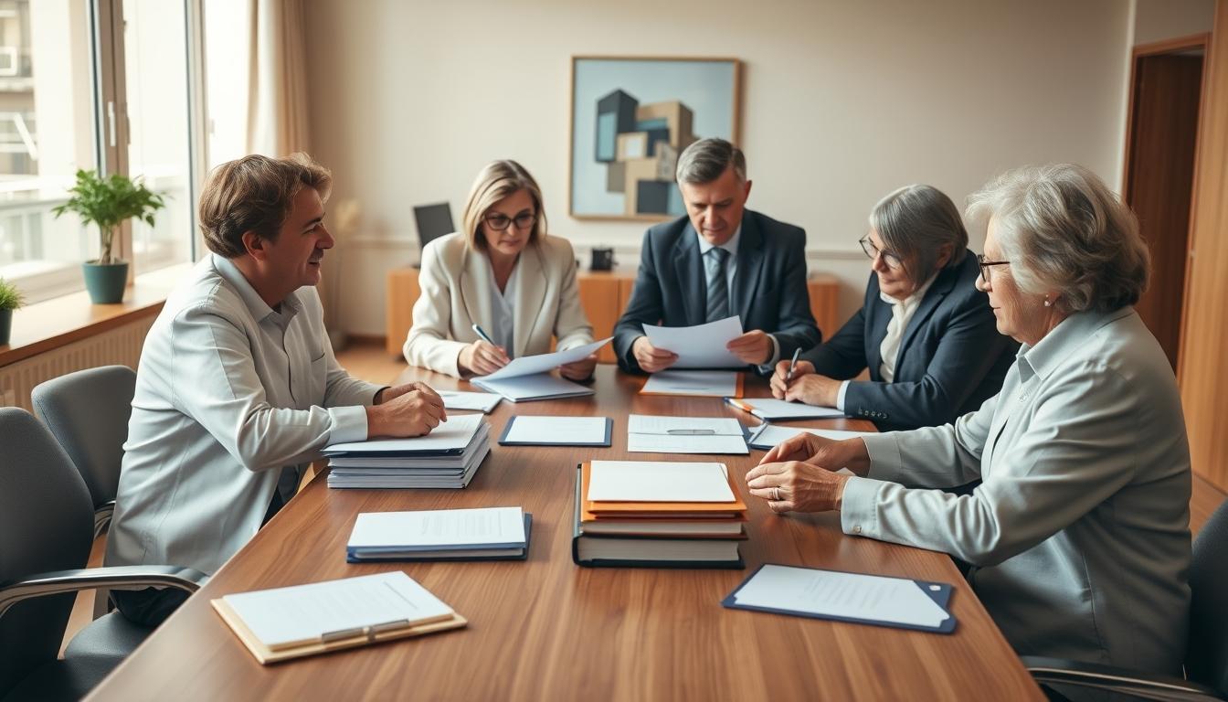 Business agreement signing